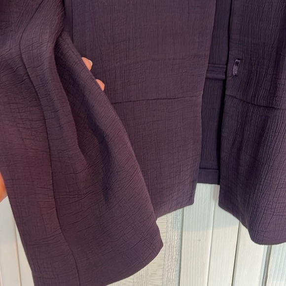 Eileen Fisher Rayon Jacket - Women's Size L NWT light weight silk sponge - Picture 4 of 7